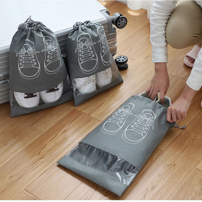 Shoe bag Shoe storage bag Travel artifact Shoe bag storage bag dust bag Household transparent travel shoe cover