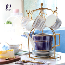 European afternoon tea Tea set English coffee cup Bone China Teapot Home ceramic coffee set Small luxury