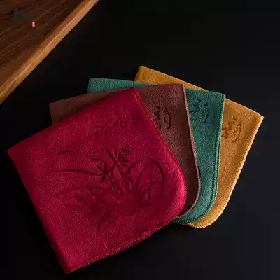 Tea towel absorbent thickened tea cloth tea tea set accessories tea table special towel high-grade Zen tea ceremony tablecloth tea cloth