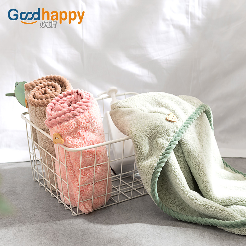Dry hair hat woman scrub wet wash hair strong water absorption speed dry thickening shower cap super strong dry towel pack turban 2021 new model