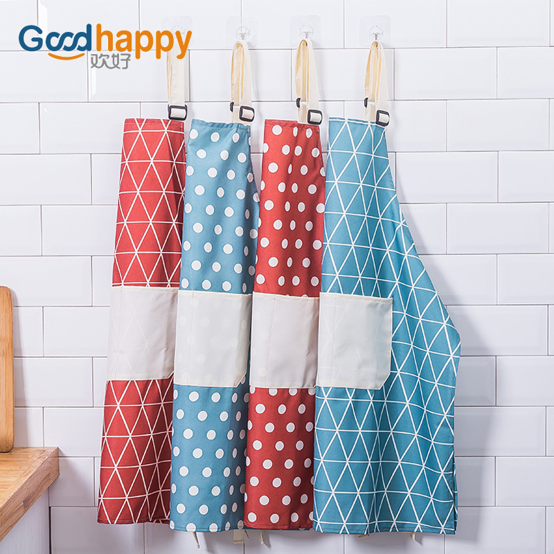 Home kitchen beautiful lady waist waterproof and oil-proof Korean version of work clothes bib adult cooking cooking apron man