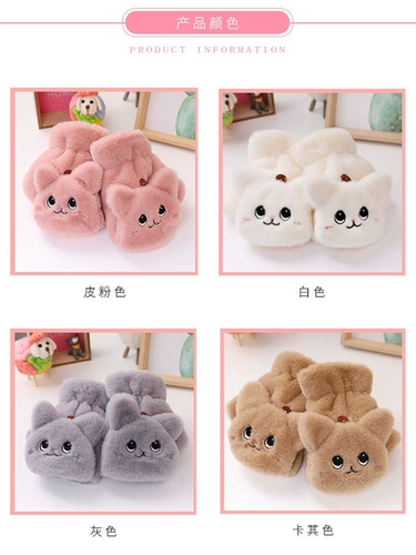 Перчатки, зимний милый демисезонный детский удерживающий тепло утепленный комплект для школьников