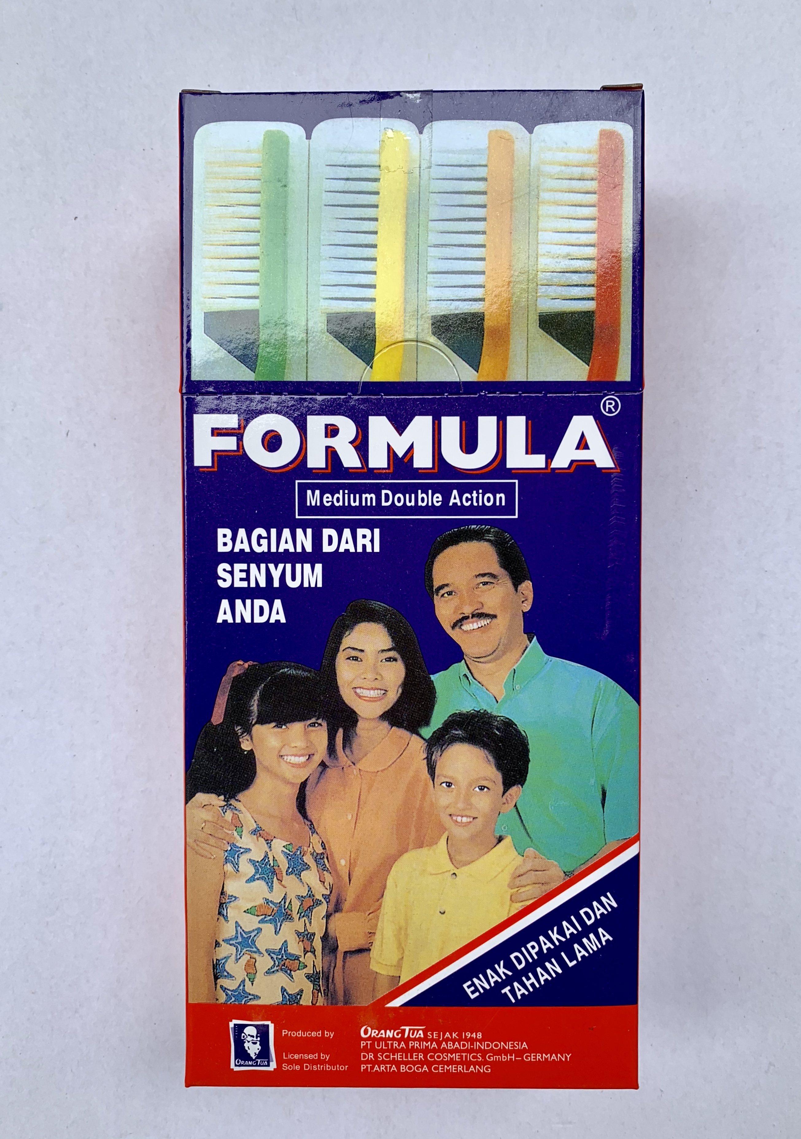 12 clothes Formula West German Beauty toothbrush with family oversized brushed bristles in hard hair