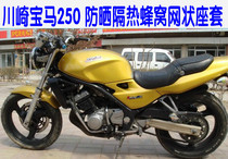 Kawasaki BMW 250CC motorcycle sports car racing sunscreen insulation breathable honeycomb mesh 3D cushion cover