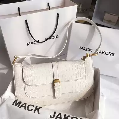 Hong Kong MackJakors leather fairy shoulder bag spring and summer new wild trend fashion armpit bag female