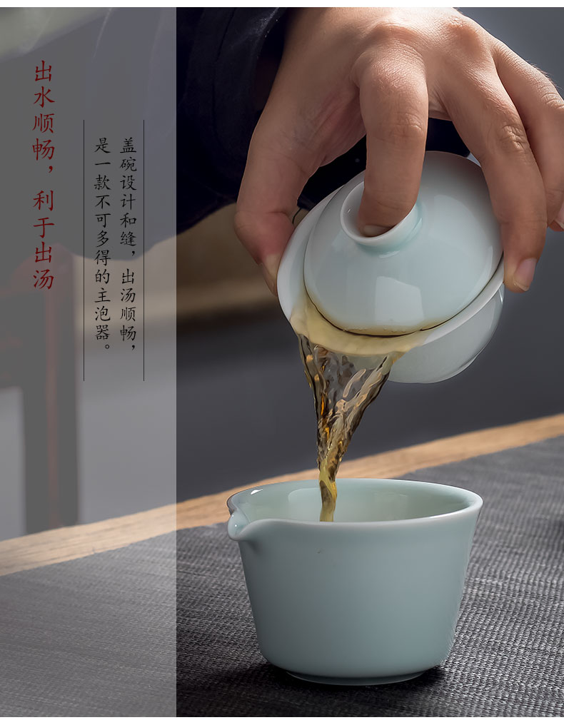 Yu ware jingdezhen travel tea set suit portable package a pot of two or three cups of tourism is suing the car crack cup