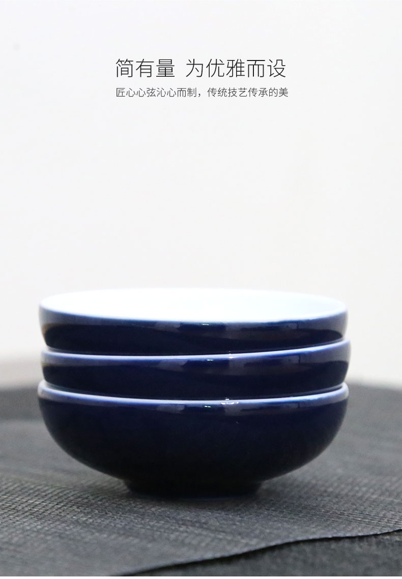 Yu ware jingdezhen ceramic teacups hand - made bergamot single kung fu masters cup cup cup sample tea cup set