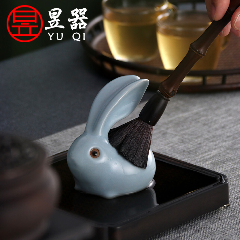 Yu is your up open the slice pet rabbit tea to keep play tea accessories ceramic individuality creative tea tea tray was furnishing articles