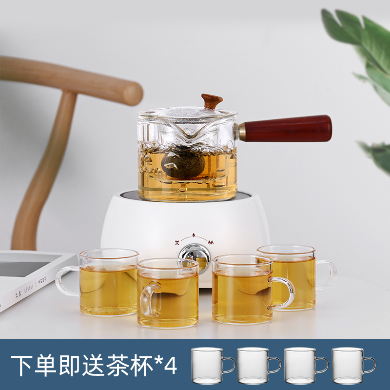 Yu is high temperature resistant glass cooking pot side spend who spinosa kung fu tea filter electric teapot TaoLu suits for