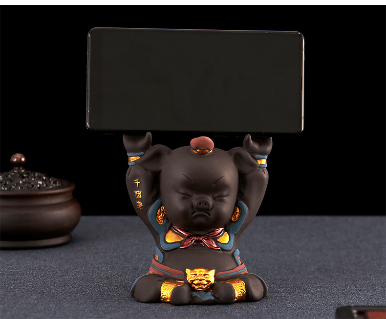 Yu is violet arenaceous tianpeng marshal pet pig tea to keep tea tray was furnishing articles support tea tea tea accessories creative play