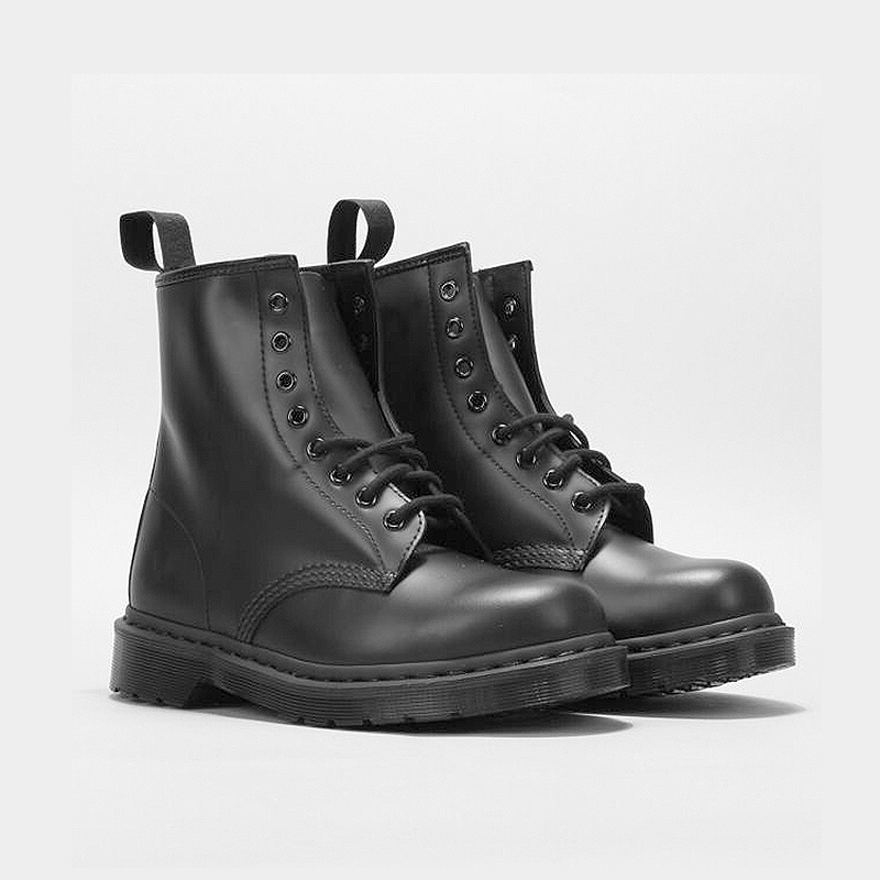 Dr Mannar1460 all black and all white 8-hole Martin boots British style couple single boots Martens short boots