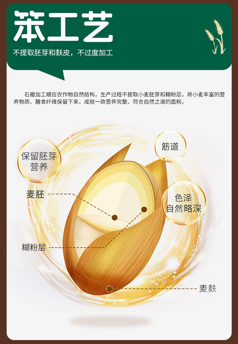 安享好物 安享A级小麦面粉-豫娃娃有机黑全麦粉 企标 