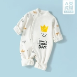 Демисезонный детский хлопковый лонгслив для раннего возраста для новорожденных, милое боди