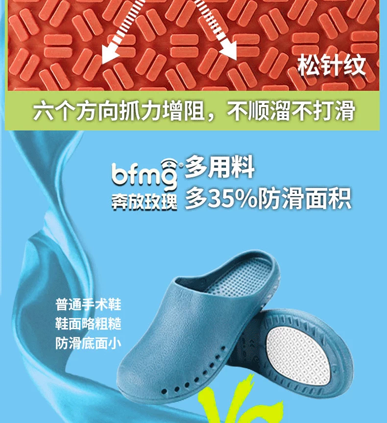 Surgical shoes for women and men doctors breathable hospital laboratory Baotou nurse work medical shoes non-slip operating room slippers