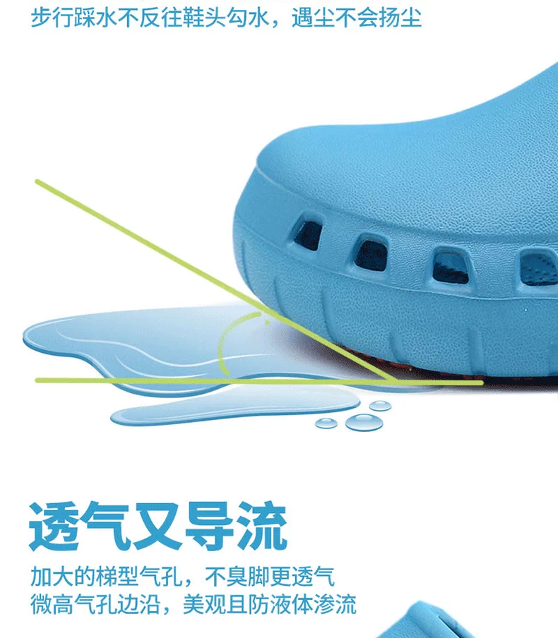 Surgical shoes for women and men doctors breathable hospital laboratory Baotou nurse work medical shoes non-slip operating room slippers