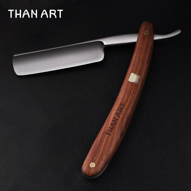 THANART sandalwood old-fashioned razor razor manual razor manual razor hair clipper 440C steel