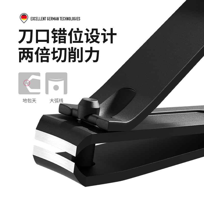 THANART nail clipper set male nail groove stainless steel olecranon pliers single household inflammation tool girls pedicure scissors