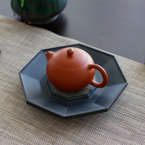 Zhi Xintang whole piece of natural black gold stone simple Chinese pot bearing stone dry bubble table tea tray