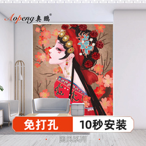 National tide simple curtains non-perforated installation full shading bedroom bathroom kitchen bathroom insulation sunscreen roll