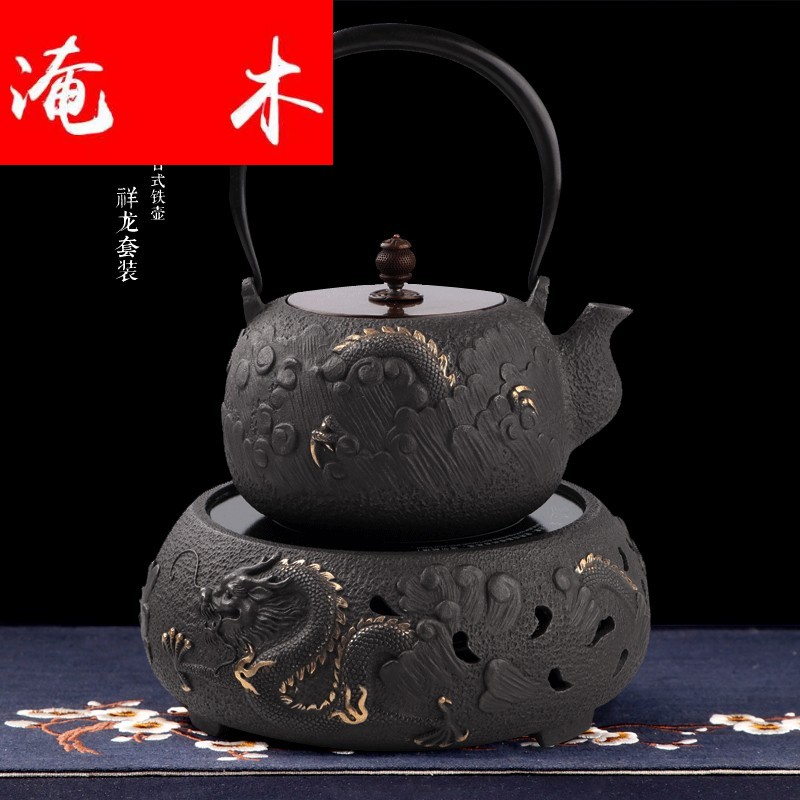 Submerged wood in southern Japan brother make tea pot of cast iron water electricity TaoLu suit household uncoated pure manual boil tea