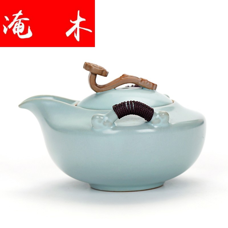 Submerged wood slice your up to leave but a kung fu tea set ceramic teapot hand grasp pot of large - sized xi shi tea pot home office