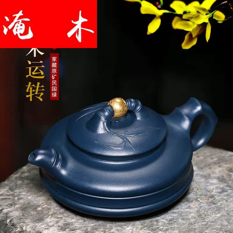 Submerged wood yixing are it by pure manual undressed ore authentic purple clay teapot fortunes kung fu tea POTS