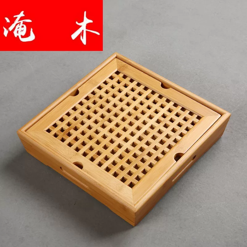 Пиала для чая из бамбука Bamboo, держатель бамбуковый, поднос бамбуковый, маленькая бамбуковая тарелка для хранения, длинная квадратная выдвижная полка для дома, очистка