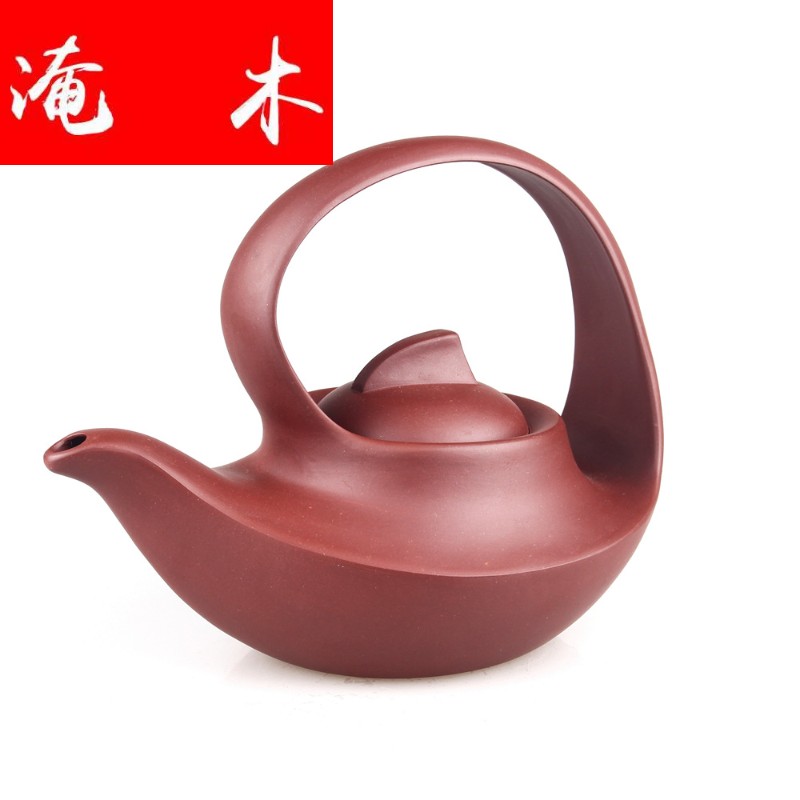 Submerged wood yixing manual it undressed ore purple clay pot of high - capacity teapot tea gifts