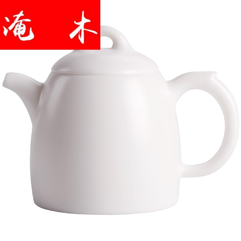 Submerged wood DE - gen Chen Qin Quan, pot of inferior smooth high - white tea kettle teapot ceramic CiHu handle single pot pot small pot