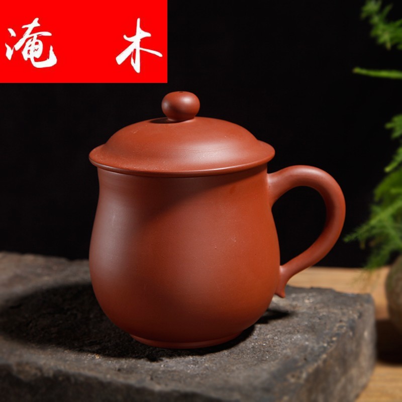 Submerged wood RongChangTao purple sand cup cup pure manual with cover kung fu antau ground mud office cup custom men 's mercifully