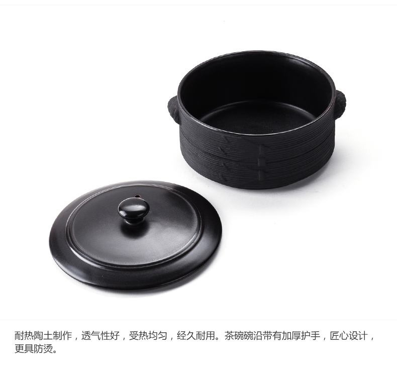 NiuRen ceramic boiling tea ware household electric TaoLu suit warm tea bowl white tea is black tea tea pu 'er retro points