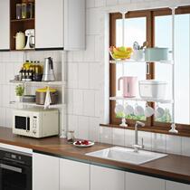 Top day ground floor shelf kitchen free of punch telescopic pole sink pool Sub-contained window hanger Practical brief