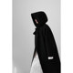 Accent handmade cashmere hooded cape coat