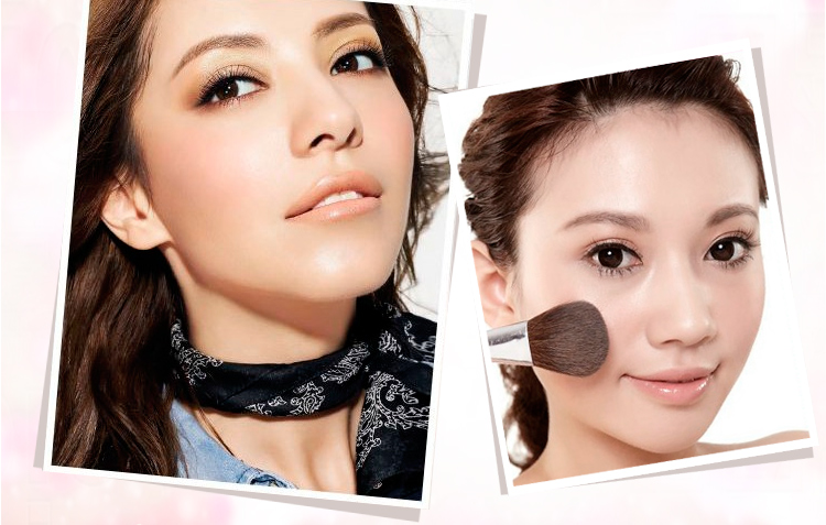 Má hồng Miva cô gái bé gái hôn nhung nướng bột phấn má hồng cộng với gửi cọ má hồng dạng nước