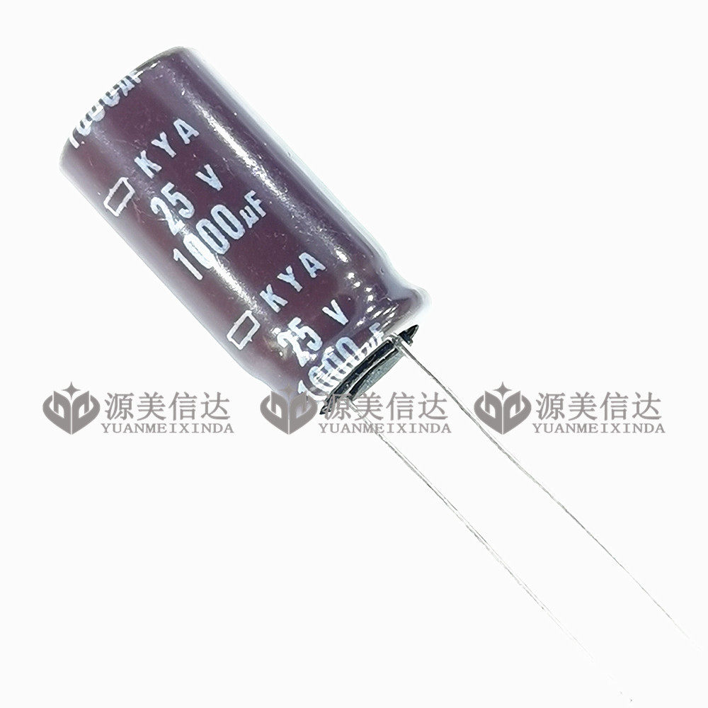Import 25V1000UF Specifications 10 * 19mm 10 * 19 5 Volume aluminium electrolytic capacitor Straight plug-in plug-in