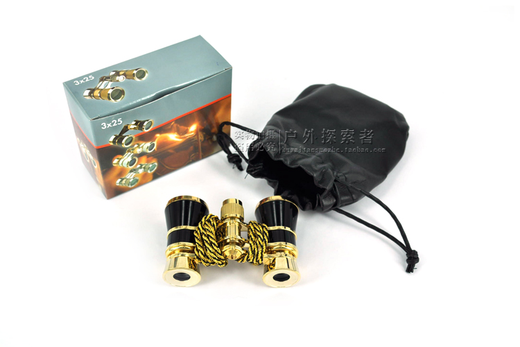 Cấu trúc kim loại sân khấu chuyên nghiệp chơi 3x25 cổ điển xem kịch vành đai kính thiên văn cầm tay ống nhòm HD - Kính viễn vọng / Kính / Kính ngoài trời kính thiên văn bao nhiêu tiền