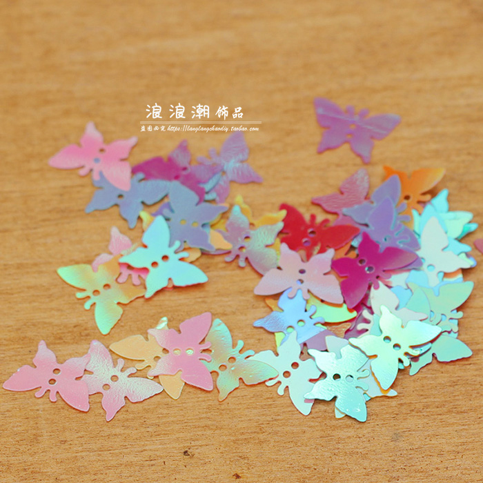 Symphony bướm sequin tự làm vật liệu thủ công trẻ em khiêu vũ quần áo phụ kiện phụ kiện tóc phụ kiện trang trí hạt phụ kiện - Phụ kiện tóc trâm cài tóc