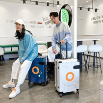 Net red frosted suitcase student large capacity aluminum frame pull bar box on business den case 20 inch 24 inch suitcase