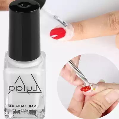 white peel off nail liquid art latex tape easy to clean nail