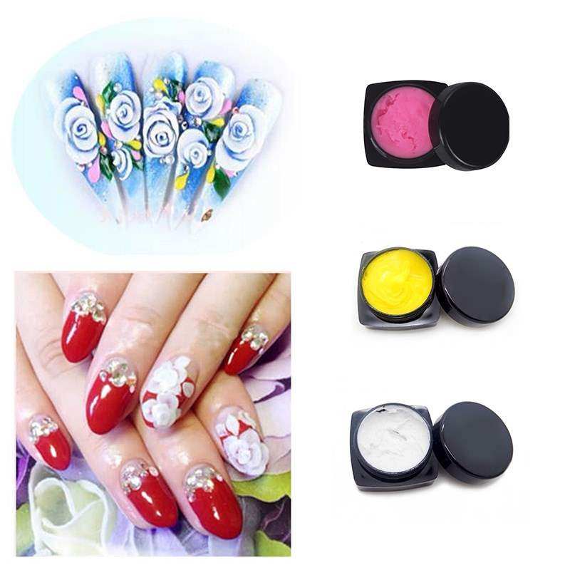 Manicure 3D UV Sculpture Gel Nail Art Tip Creative Decoratio