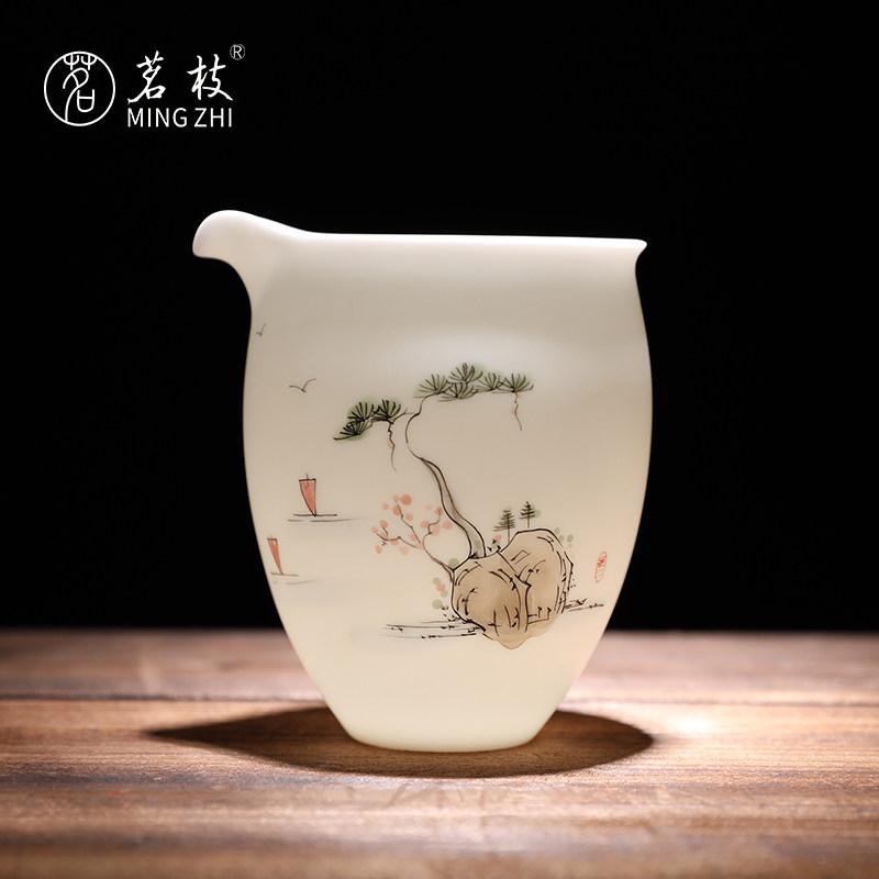 Tea ceramic hand-drawn cup tea divider ceramic kung fu tea filter cup cup tea ceramic cup tea ceramic cup