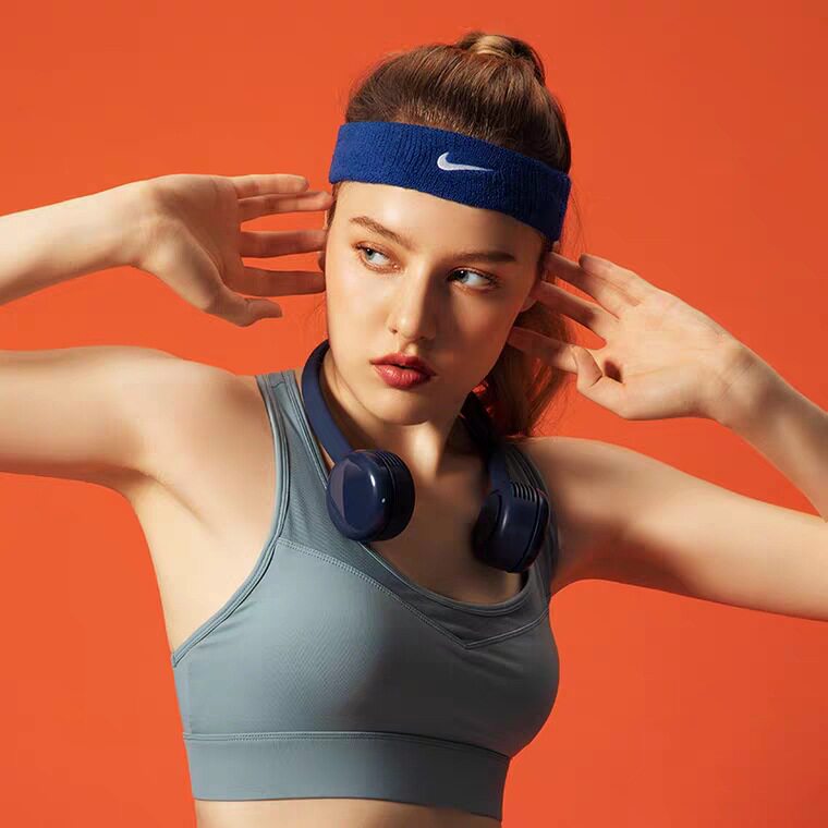 Guzi guzi hanging neck fan neck hanging leafless mini handheld portable portable charging neck ear hanging small fan