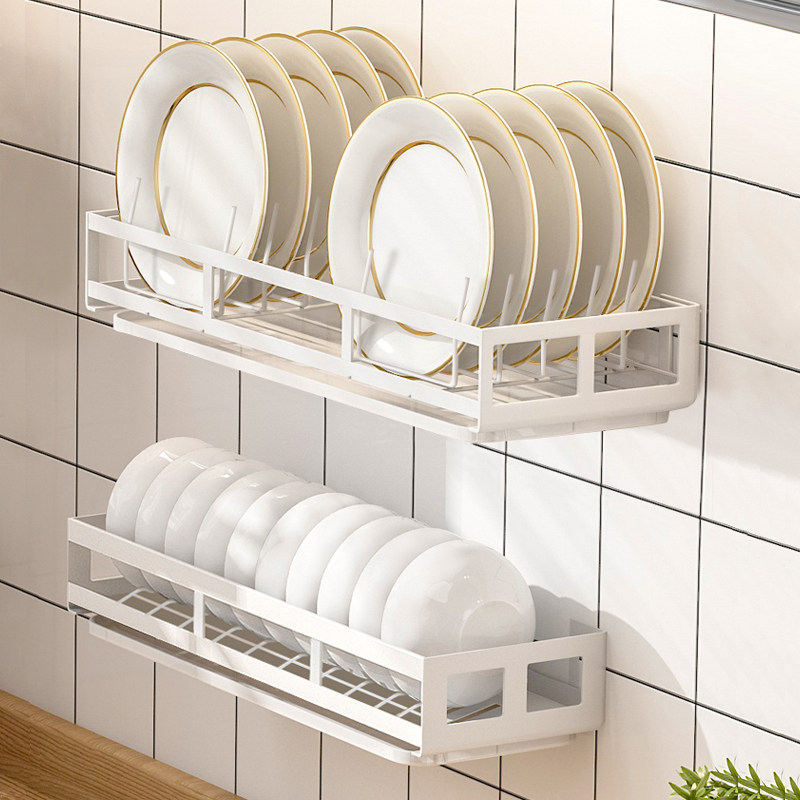 Bowl disk holds asphalt frame stainless steel kitchen products household large-free punch frame pot cover shelf artifacts