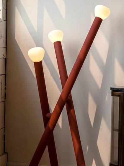 Italian Minimalist Living Room Creative Modern Designer Villa Study Bedroom Lamp Mid-Century Three-Arm Sofa Floor Lamp