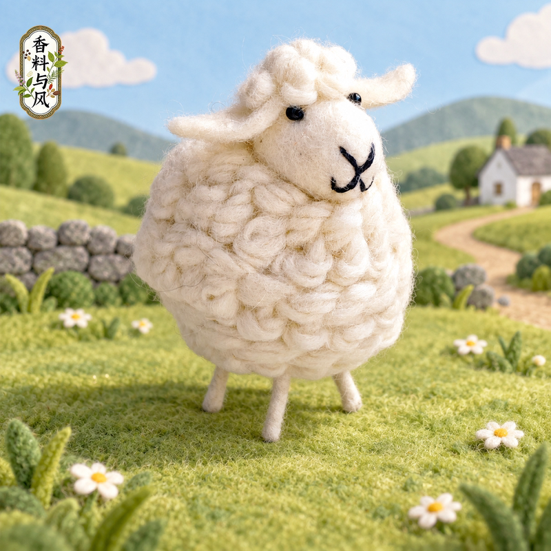 Nepalese Wool Felt Lamb Handmade Creative Doll Pendant Ins Bag Charm Gift Wool Soap Keychain Nepalese Wool Felt Lamb Handmade Creative Doll Pendant Ins Bag Charm Gift Wool Soap Keychain