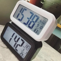 LED small alarm clock mute bedside electronic clock desktop clock candy color simple perpetual calendar student alarm clock