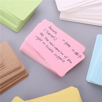 Message card paper Handwritten milk tea shop post-it note Message wall Love voucher word card message hard card paper