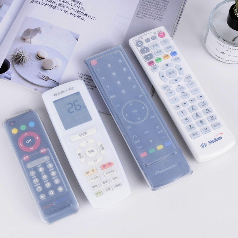 Air conditioning remote control protective sleeve TV remote control Set set-top box silicone dust cover Home waterproof and anti-fall