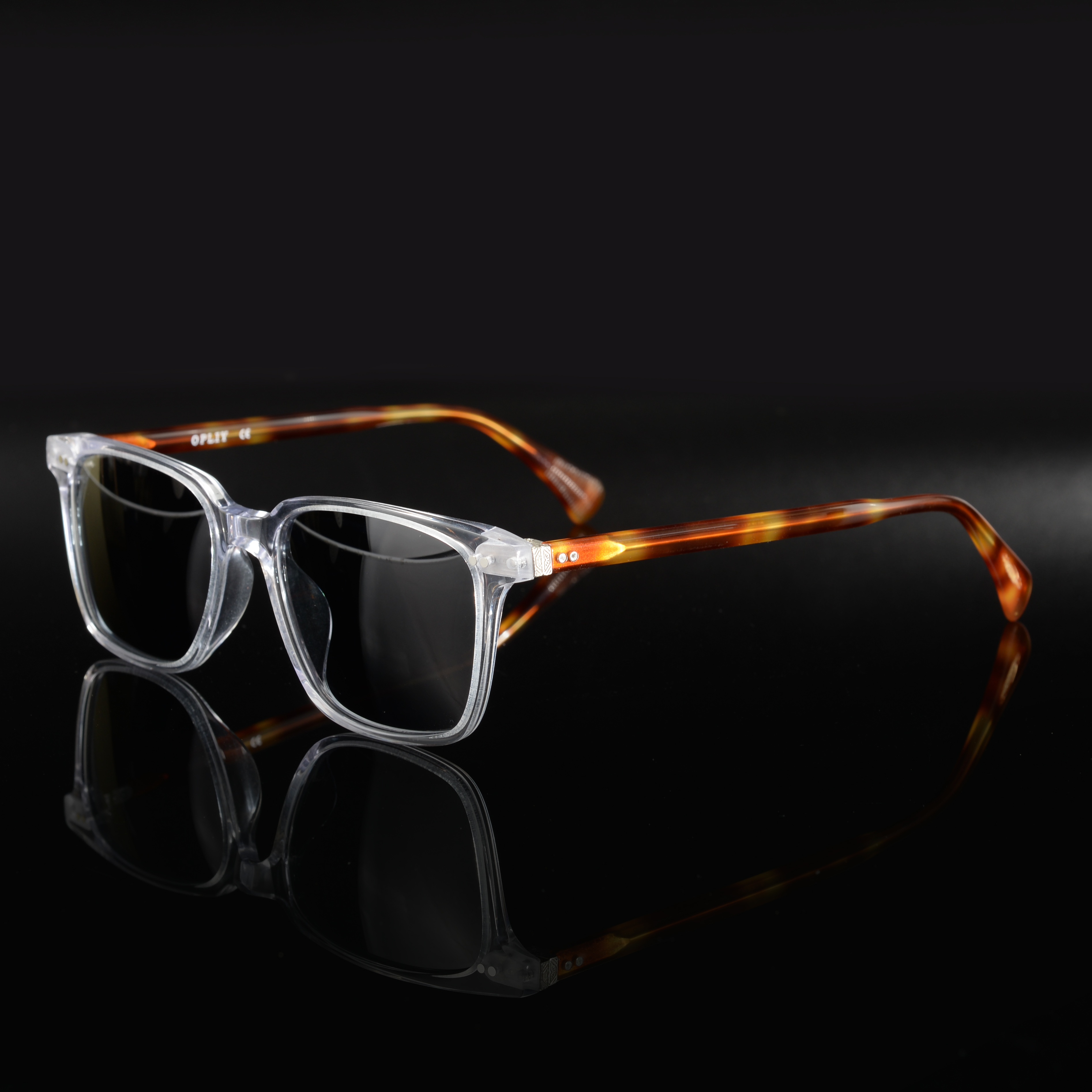 European and American retro sunglasses male driving with degree myopia sunglasses men's driving mirror square frame high-definition polarizer