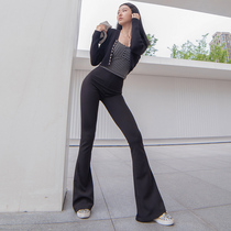 Horn Pants Woman High Waist Display Slim Pendant Sensation Black Summer Money Slim Fit Slim Fit Microlagh Casual Pants